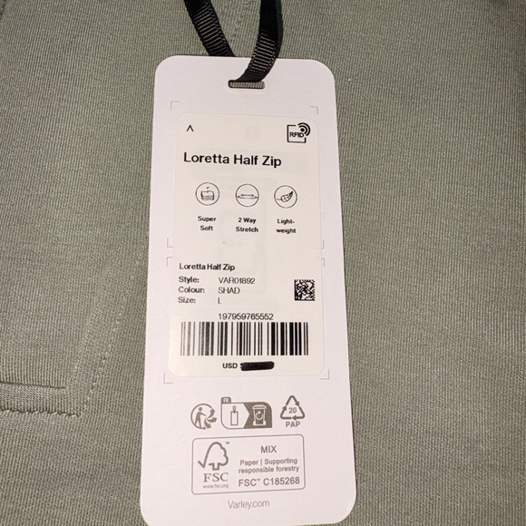 Varley Sage Green Sleeveless Top - Picture 5 of 7